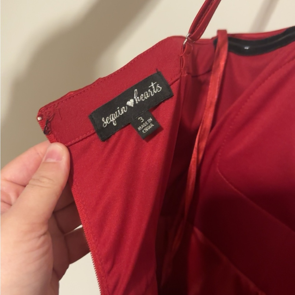 Red semi formal dress